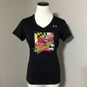 NEW Baltimore MANIA Soccer T Shirt S Womens Under Armour HeatGear Activewear Tee